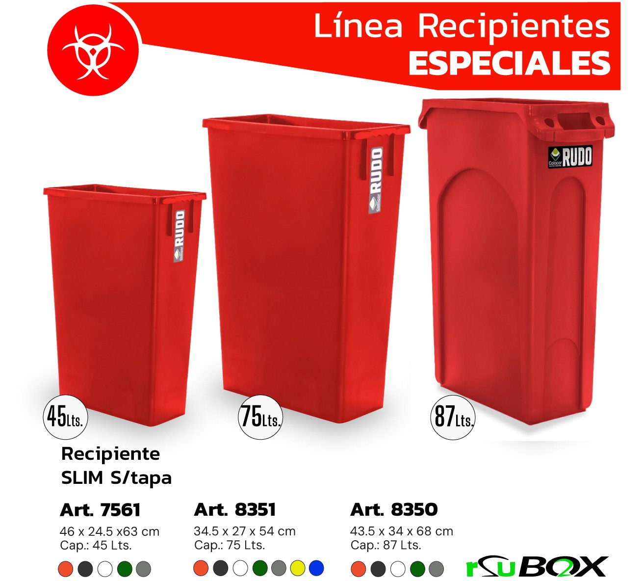 Set de contenedores de residuos RSU BOX
