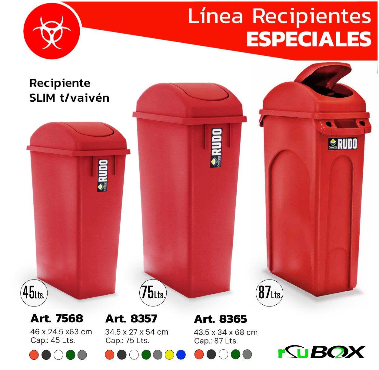 Set de cestos slim RSU BOX
