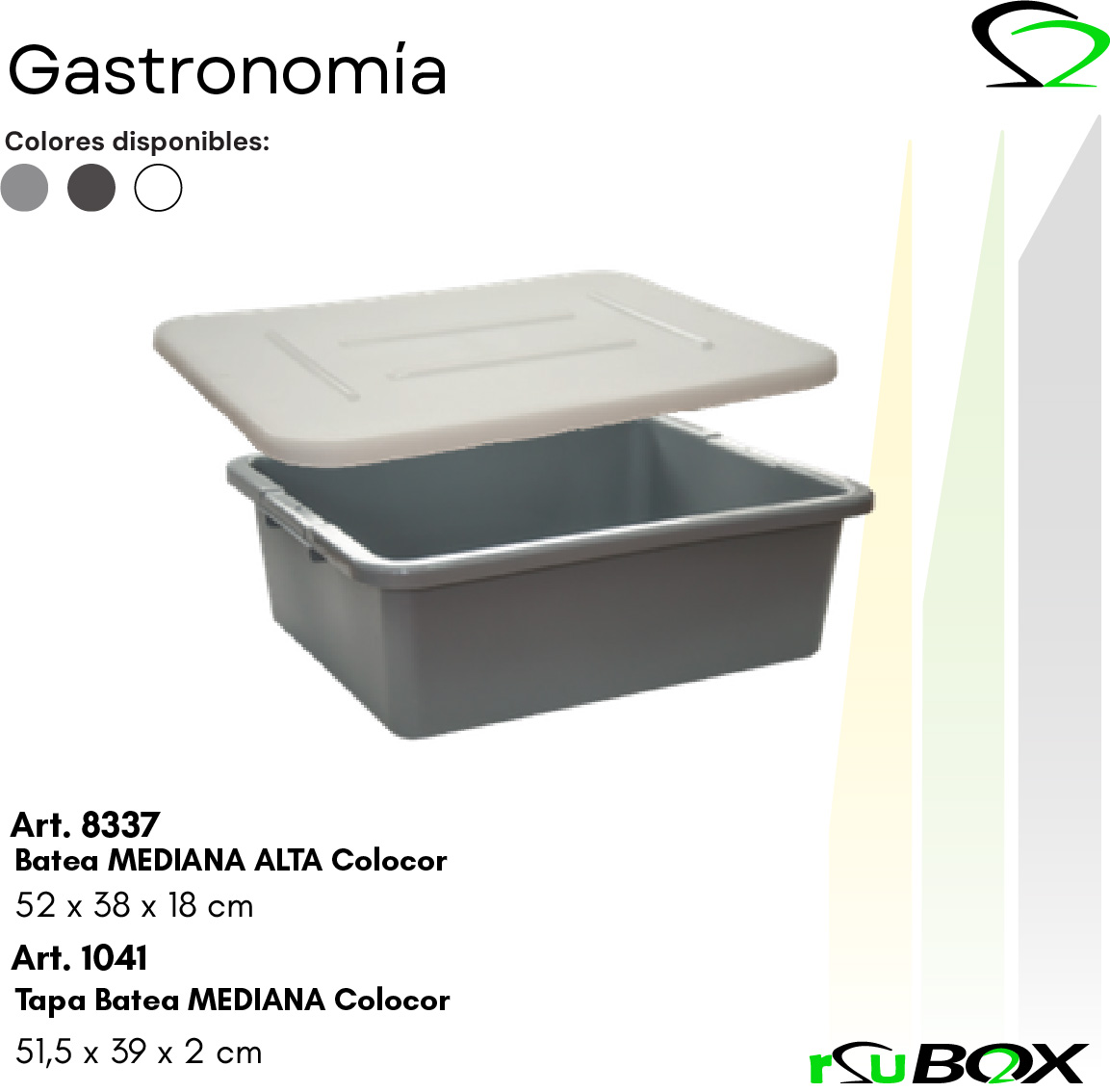 Art. 8337 — Batea Mediana Alta Colocor 52×38×18 cm